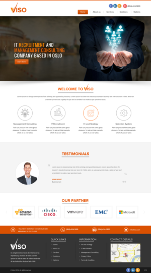Web Design by pb for Viso | Design: #11014264
