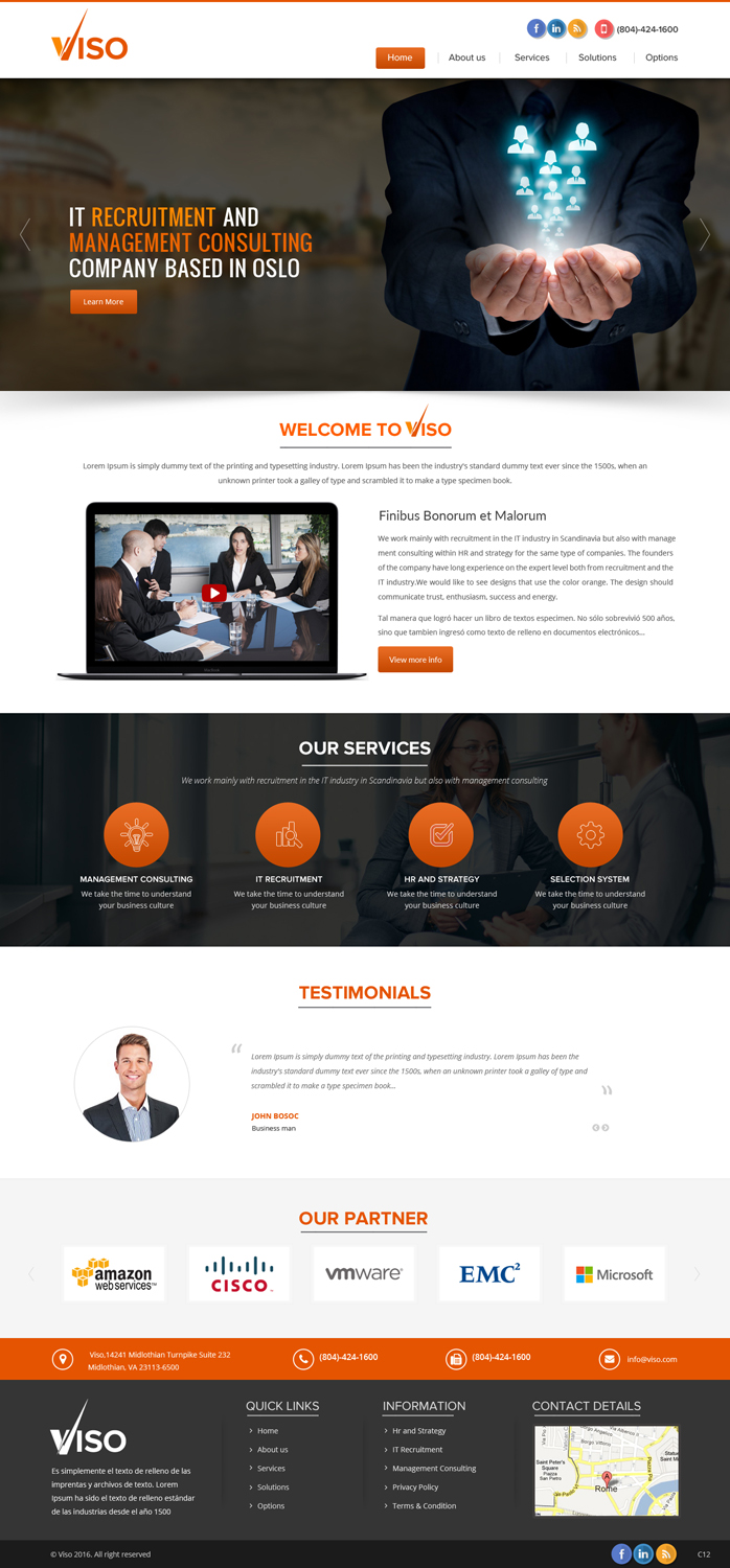 Web Design by pb for Viso | Design #11014265