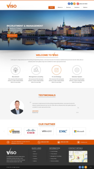 Web Design by pb for Viso | Design: #11020553