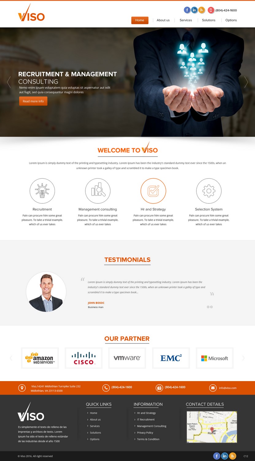Web Design by pb for Viso | Design #11020555