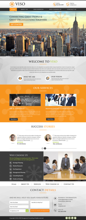 Web Design by Sbss for Viso | Design: #10928176