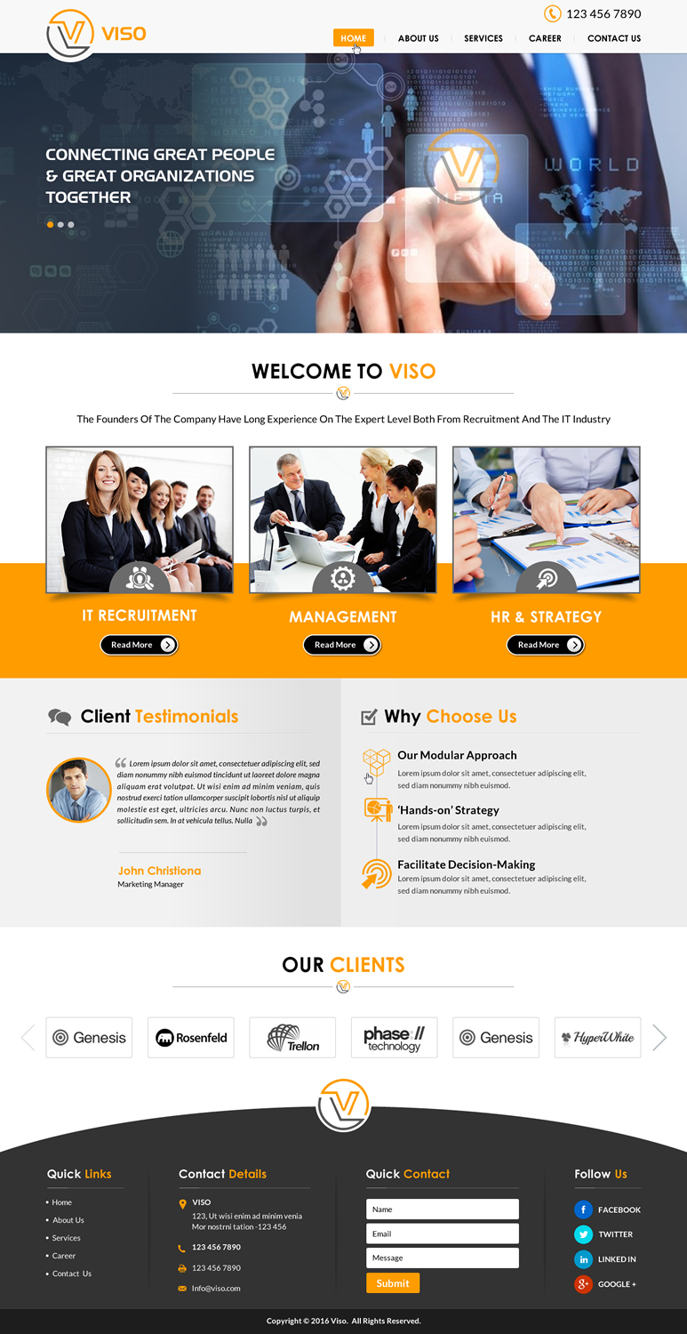 Web Design by Sbss for Viso | Design #10928178