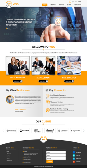 Web Design by Sbss for Viso | Design: #10928178