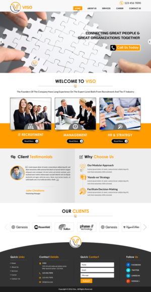 Web Design by Sbss for Viso | Design: #10928179