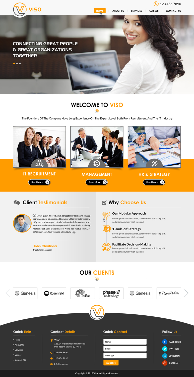 Web Design by Sbss for Viso | Design #10928264