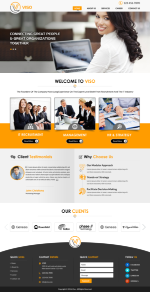 Web Design by Sbss for Viso | Design: #10928264