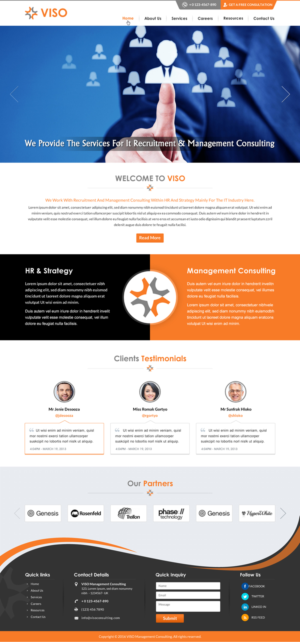 Web Design by Sbss for Viso | Design: #10928265