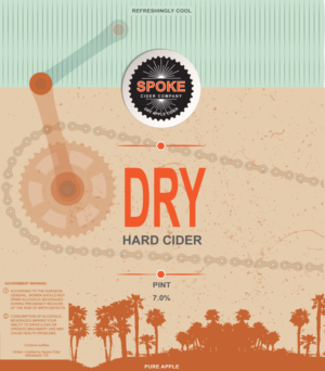 Hipster Hard Apple Cider - Bike / Gear / Cog Themed Label | Diseño de Empaque por Designer Mate