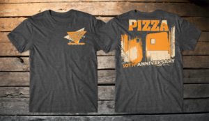 T-shirt Design for Pizzeria's 10th anniversary  | Diseño de Camiseta por db1404