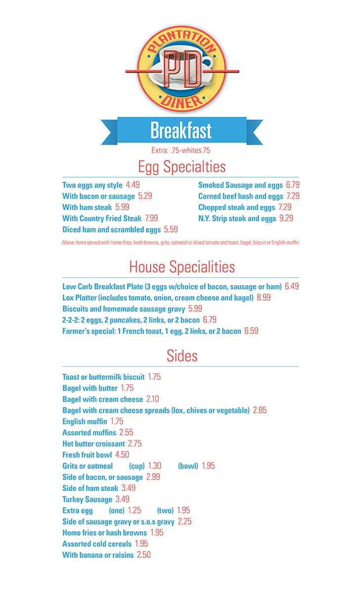 Menü-Design von TonyFitz317 für David Dobbs Enterprises / Menu Designs | Design #2289015