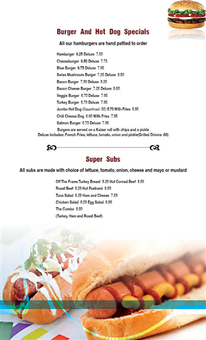Menu Design by  Rajesh