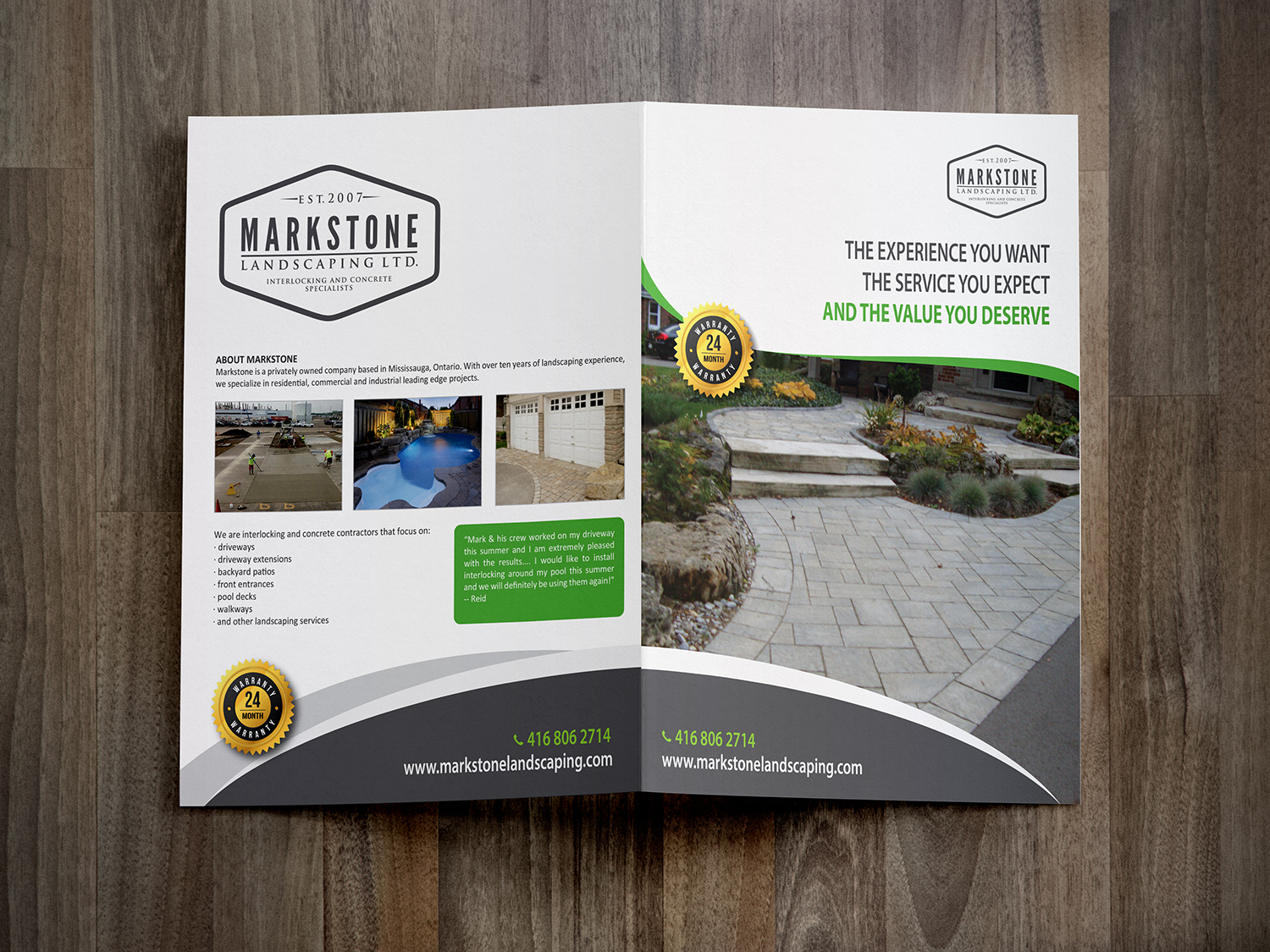 Print Design par alex989 pour Markstone Landscaping | Design #10992140