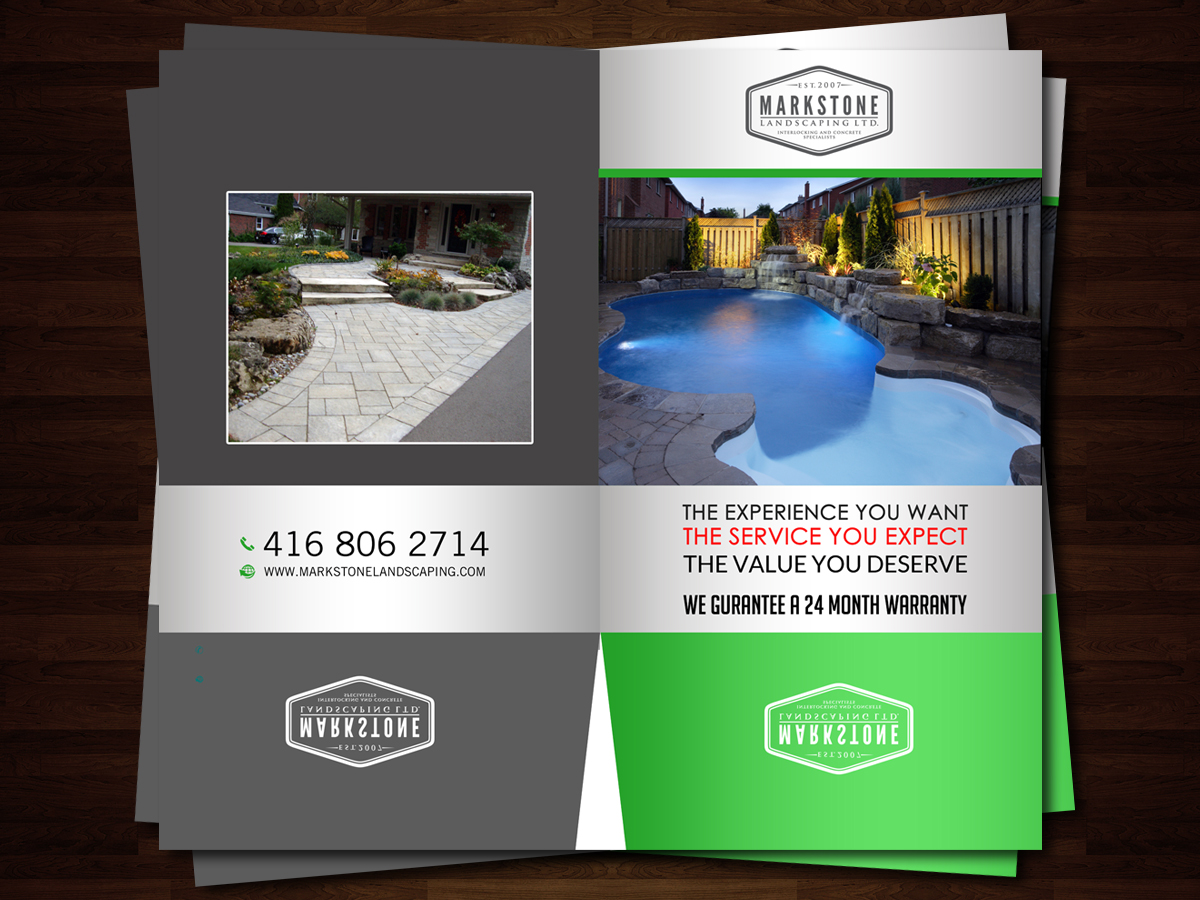 Print Design par debdesign pour Markstone Landscaping | Design #10958402