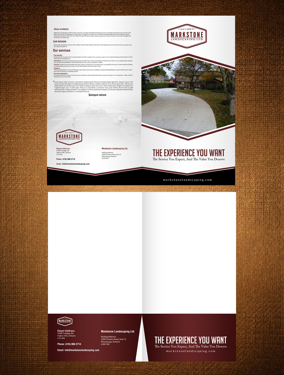 Print Design par creative.bugs pour Markstone Landscaping | Design #10956881