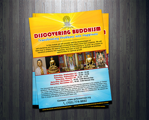 Buddhist Center Advertisement | Diseño de Flyer por NatPearlDesigns