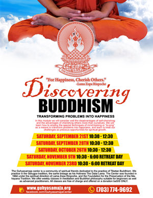 Buddhist Center Advertisement | Flyer Design by James Sylvester