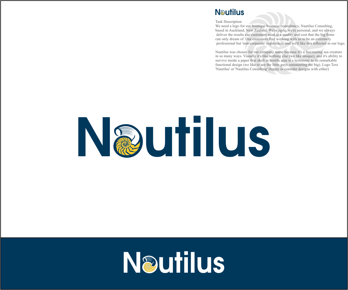 Logo Design by Shreyas Arts for Nautilus Consulting Ltd. | Design #10945809