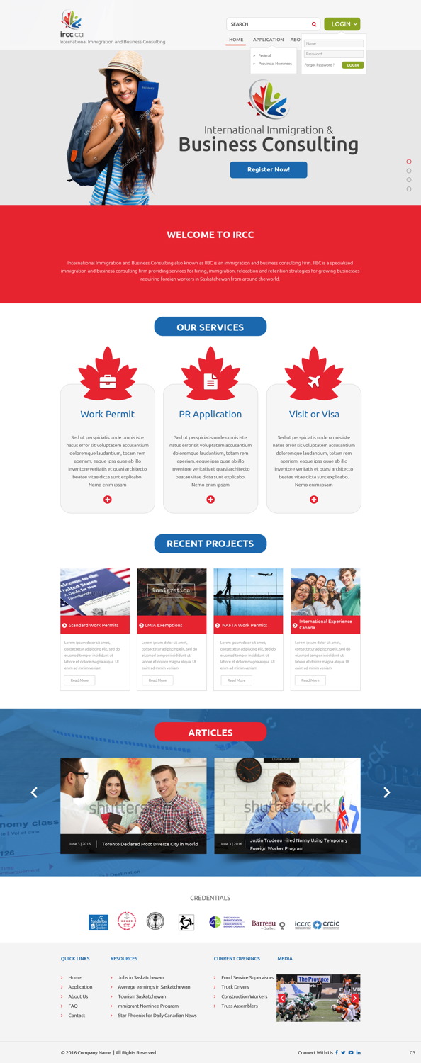 Web Design by pb for iibc | Design #11097623