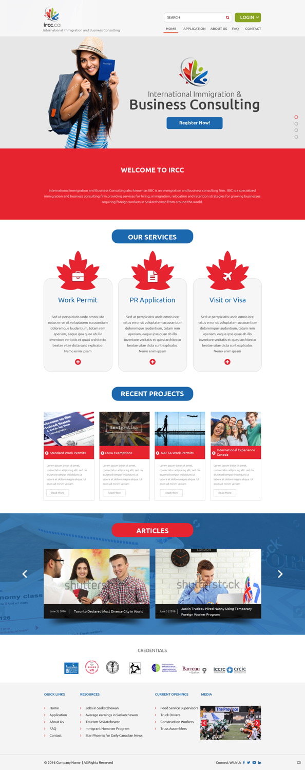 Web Design by pb for iibc | Design #11097624