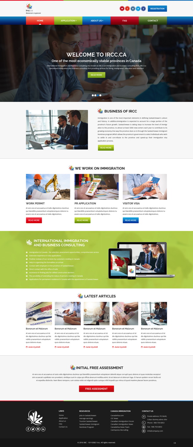 Web Design by pb for iibc | Design #11097628