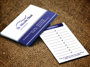 Dr. Nicole Obal Medical/Chiropractic Business Card | Design de Carte de Visite par Sandaruwan