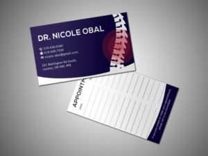 Dr. Nicole Obal Medical/Chiropractic Business Card | Business Card Design by Grafactory
