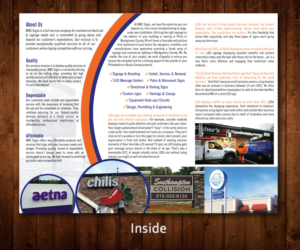 Brochure Design by Designers Hub for Mrc Signs | Design: #10950691