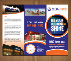 Brochure Design by MNM for Mrc Signs | Design: #10939070