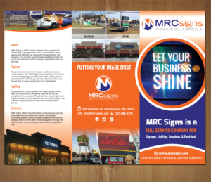 Brochure Design by MNM for Mrc Signs | Design: #10940805