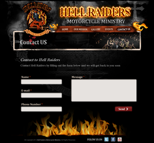 Christian Motorcycle club/ministry website | Diseño Web por Ayzeek