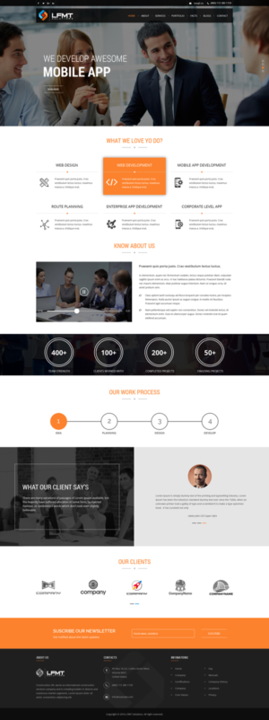 Web-Design von Abhinav Katiyar für LFMT | Design: #10964820