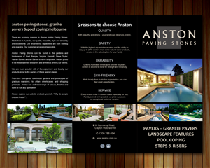 Flyer Design Project for high quality paving products for landscaping | Flyer Design by Sbss