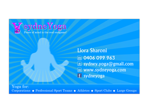 Business Card Design by inspiredart for sydneYoga | Design: #483465