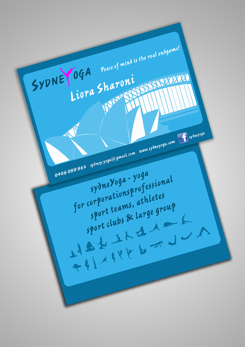 Business Card Design by Plawan Designs for sydneYoga | Design #485536