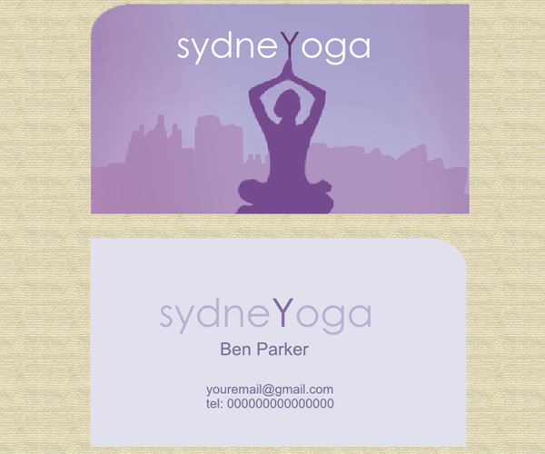 Business Card Design by Nadjin for sydneYoga | Design #472789