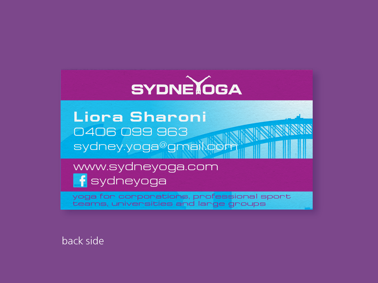 Diseño de Tarjeta de Presentación por TeQno para sydneYoga | Diseño #482102