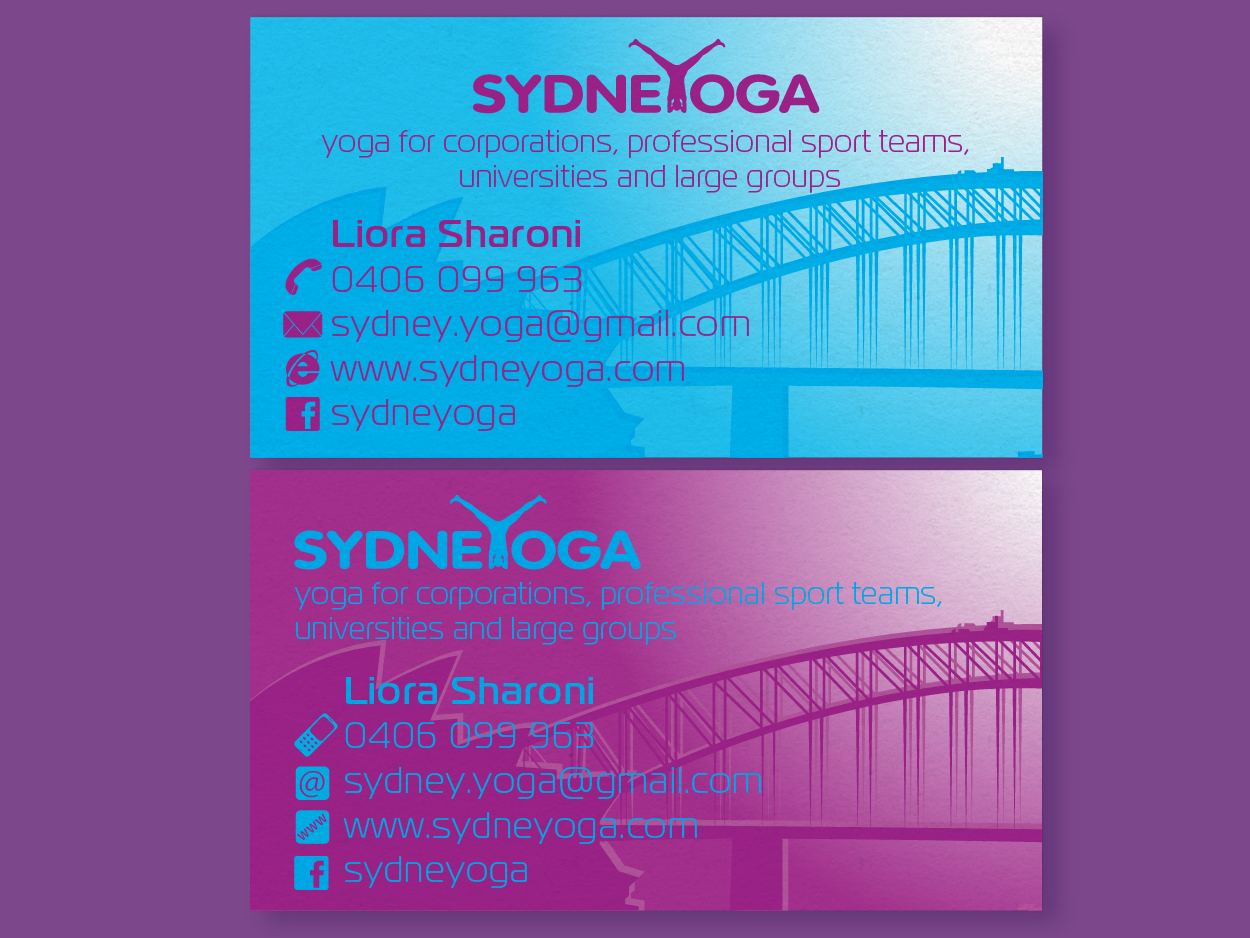 Business Card Design by TeQno for sydneYoga | Design #483546