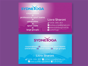 Diseño de Tarjeta de Presentación por TeQno para sydneYoga | Diseño: #486487
