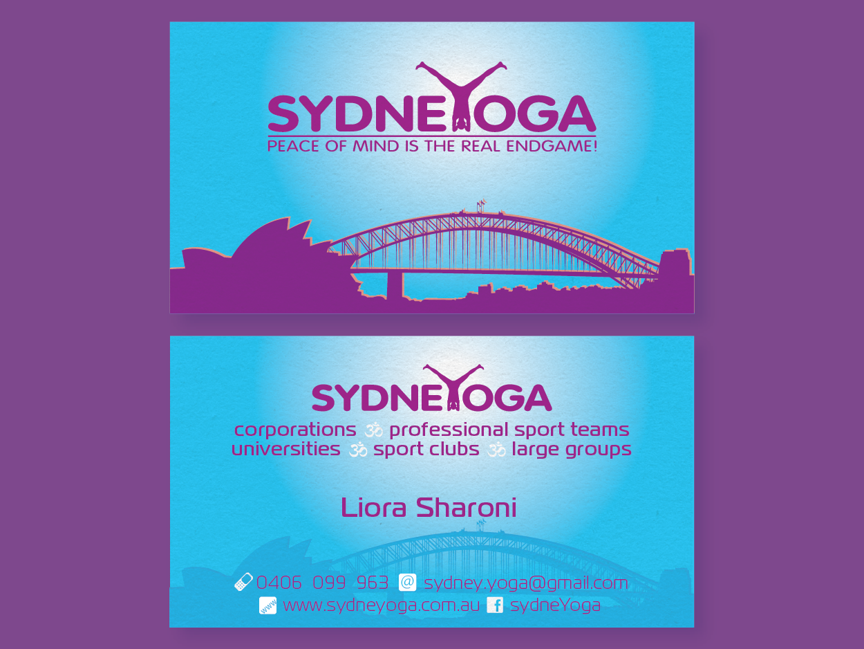 Business Card Design by TeQno for sydneYoga | Design #488350