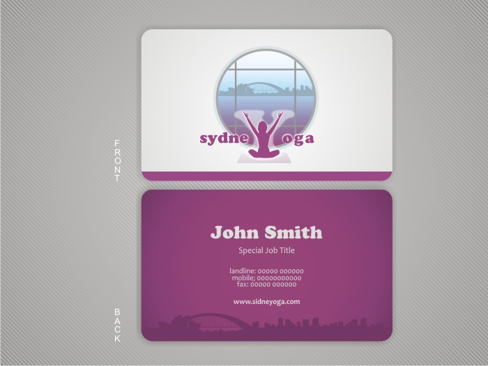 Business Card Design by Oxana for sydneYoga | Design #470452
