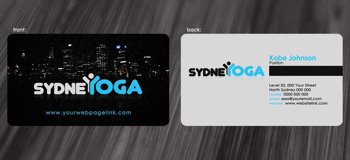 Visitenkarten-Design von diRtY.EMM für sydneYoga | Design #467986