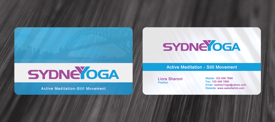 Business Card Design by diRtY.EMM for sydneYoga | Design #470176