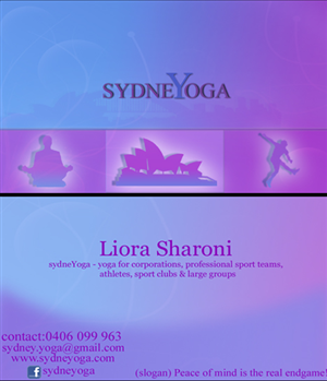 Business Card Design by Abdul bilal for sydneYoga | Design: #476116