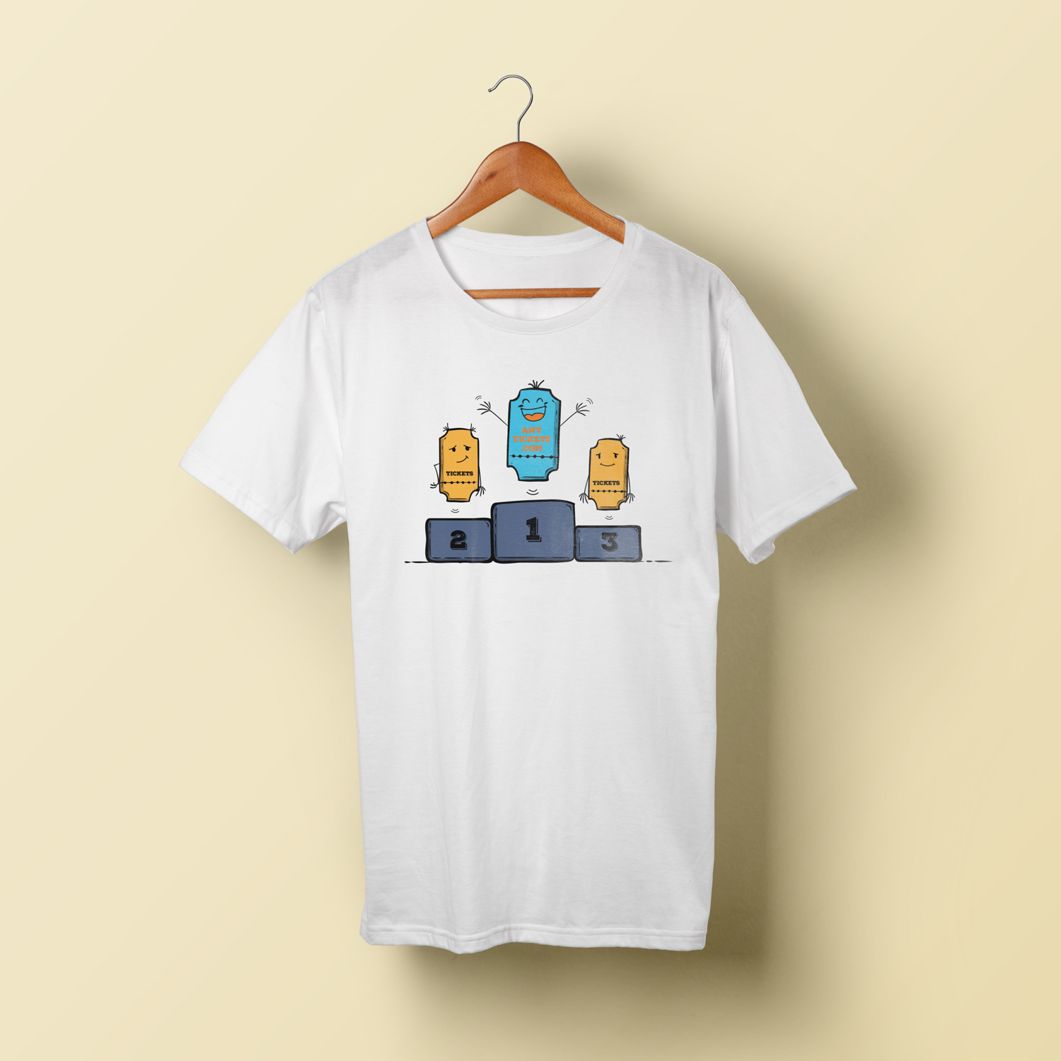 T-shirt Design by Tegridy Studio for anytickets.com | Design #10952863