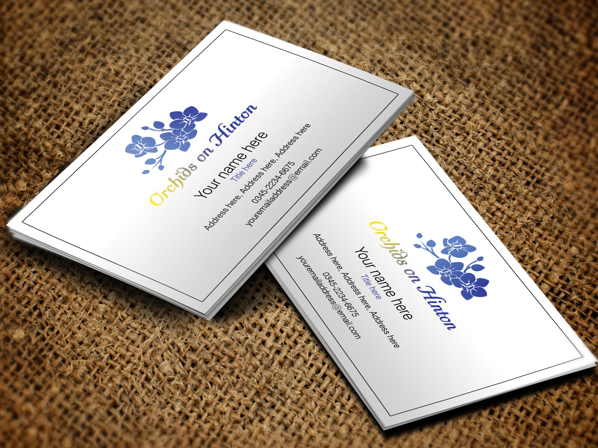 Business Card Design by Sandaruwan for Orchids on Hinton | Design #10940049