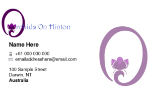 Business Card Design by reginaLopezcorpuz for Orchids on Hinton | Design: #10932089