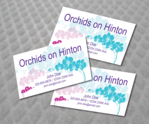 Business Card Design by Notcda for Orchids on Hinton | Design #10935863