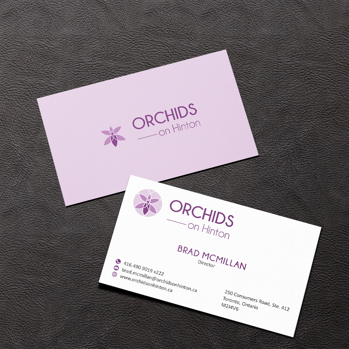 Business Card Design by Grafactory for Orchids on Hinton | Design #10942522
