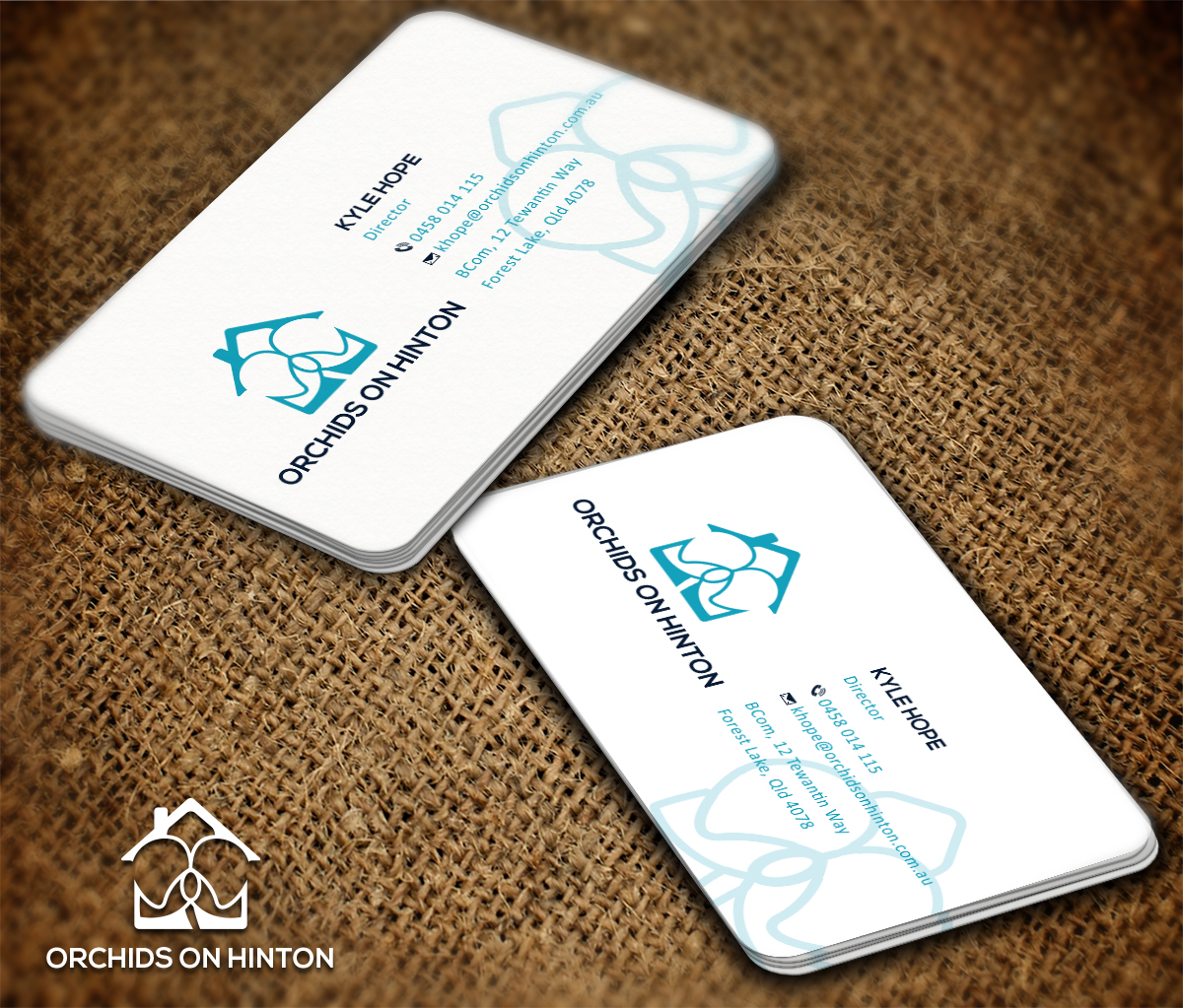 Business Card Design by Grafactory for Orchids on Hinton | Design #10981351