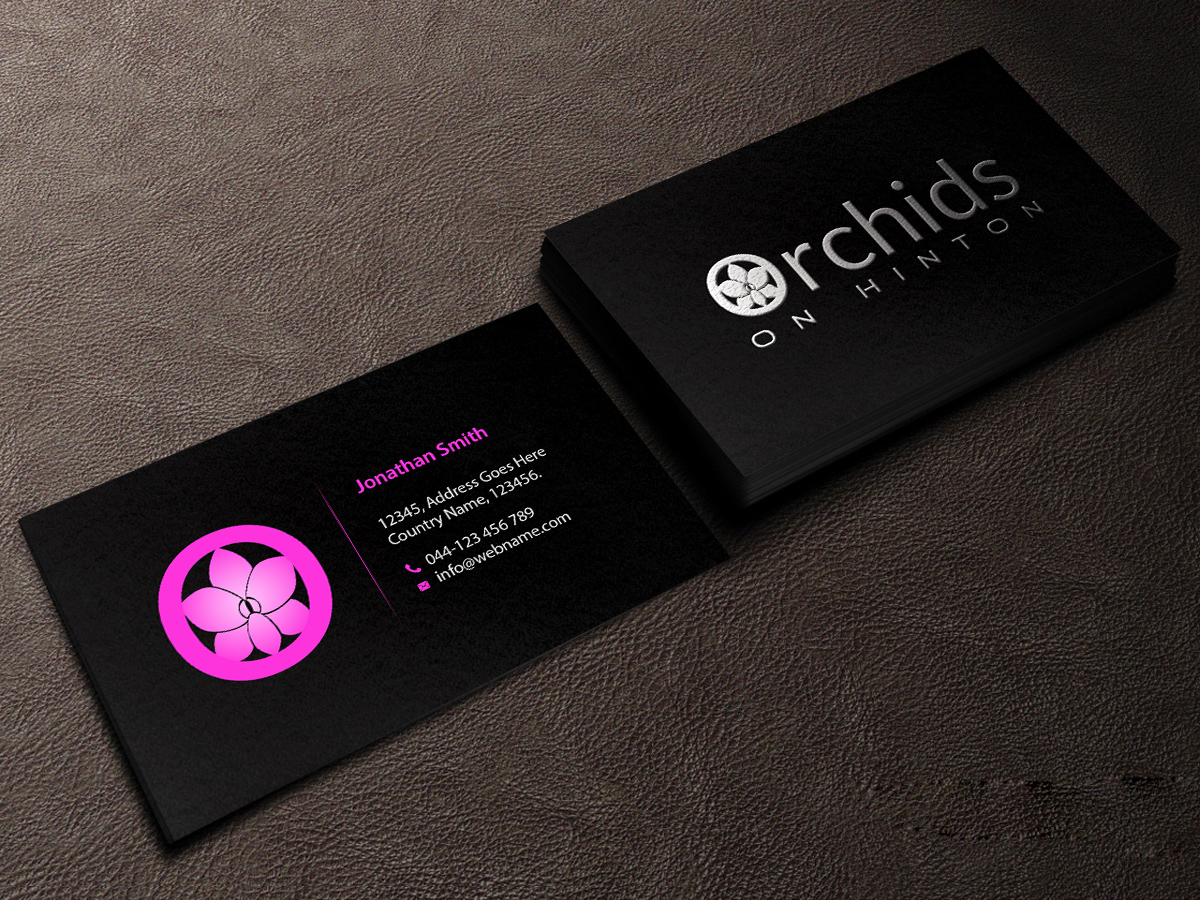 Business Card Design by Creations Box 2015 for Orchids on Hinton | Design #10961109